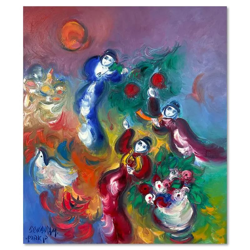 Ben Avram, Original Oil Painting on Gallery Wrapped Canvas, Hand Signed with LOA - photo 1
