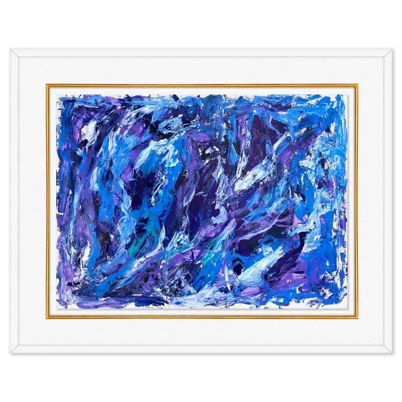 Yuroz, Framed Original Painting (31" x 39"), Hand Signed with LOA - photo 1