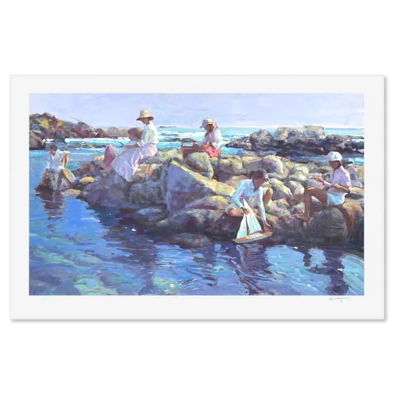 Don Hatfield, "Rock Point" Limited Edition Printer's Proof Serigraph, Numbered and Hand Signed with LOA - photo 1