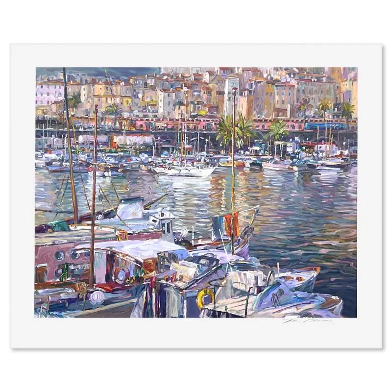 Henri Plisson (1933-2006), "Menton" Limited Edition Serigraph, Numbered and Hand Signed with LOA - photo 1