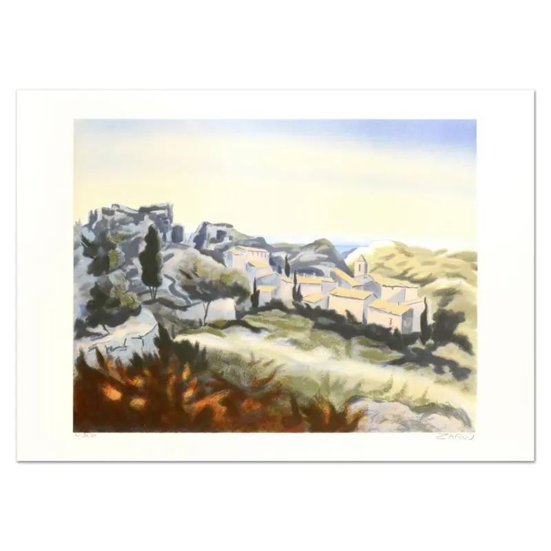 Victor Zarou, "Les Baux" Limited Edition Lithograph, Numbered and Hand Signed! - photo 1