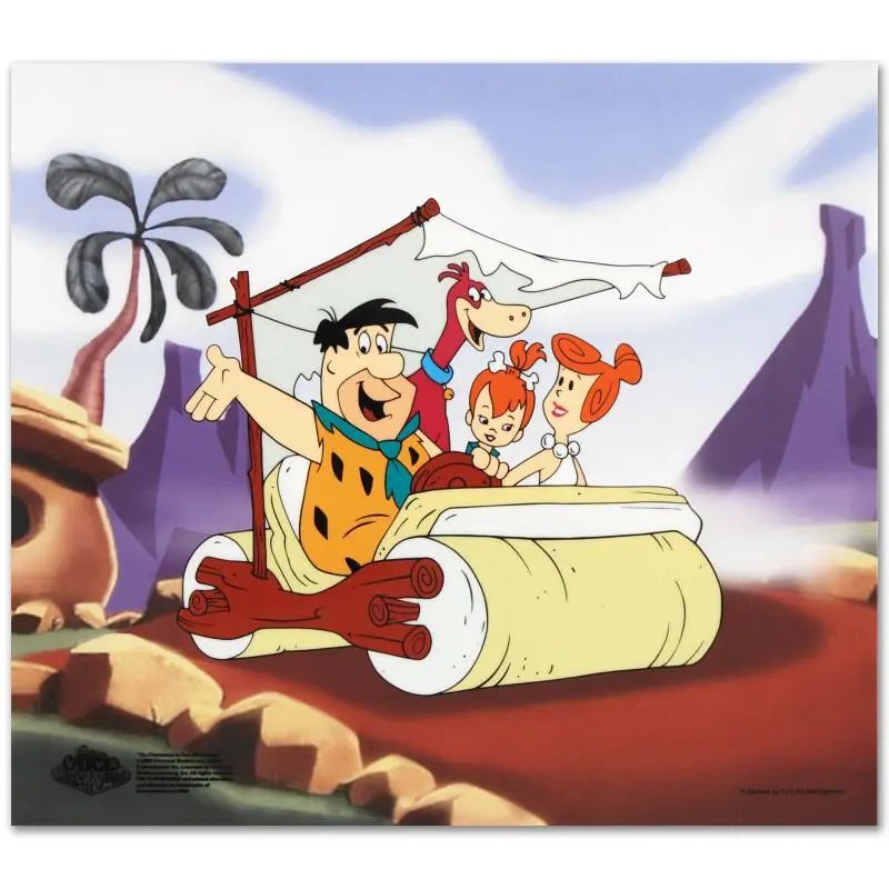 The Flintstones, "Family Car" Limited Edition Sericel with LOA - photo 1