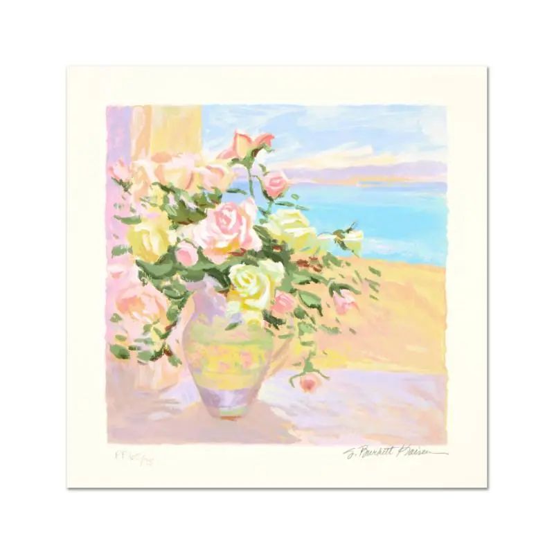 S. Burkett Kaiser, "Seaside Roses" Limited Edition, Numbered and Hand Signed with LOA - photo 1