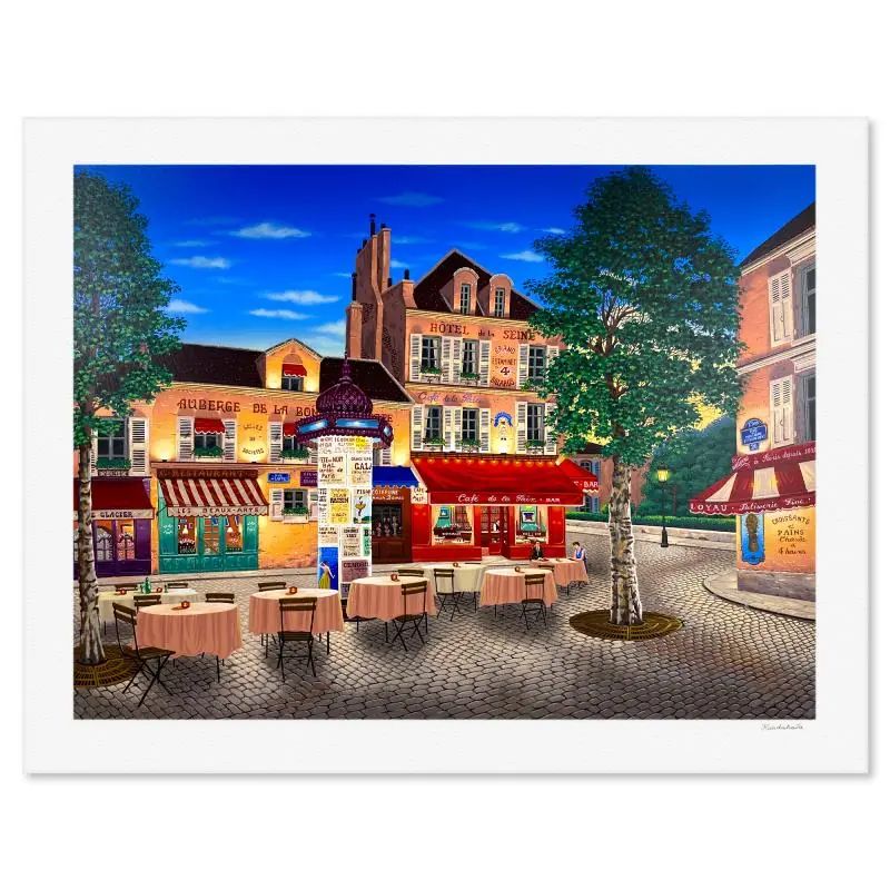 Liudmila Kondakova, "Hotel de la Seine" Limited Edition Serigraph, Numbered and Hand Signed with COA - photo 1