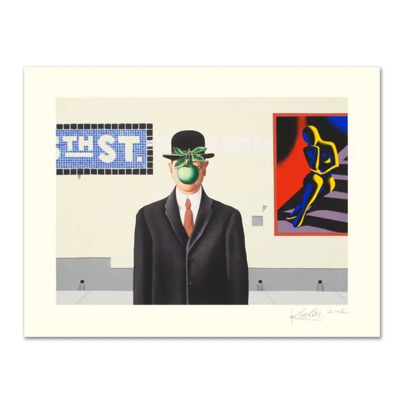 Mark Kostabi, "Going Places" Limited Edition Serigraph, Numbered and Hand Signed with Certificate. - photo 1
