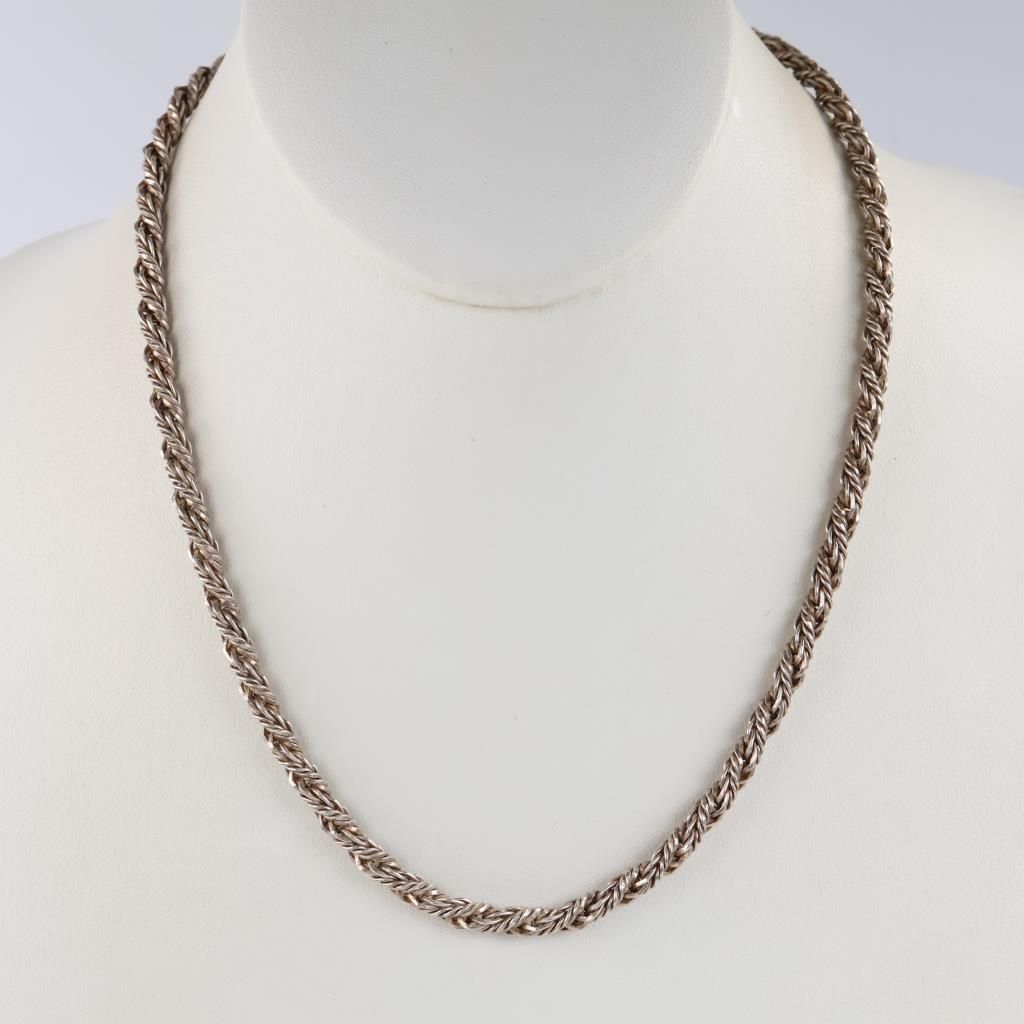 Sterling Silver Rope Link Necklace — photo 1