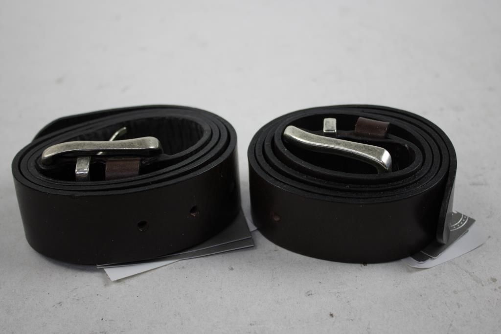 H&M Dark Brown Belts, 35-36" 2 Pieces — photo 1