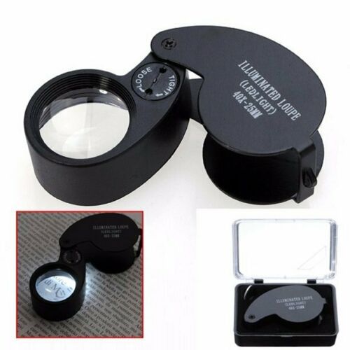 40X LED Magnifying Jewelry Glass Loupe — photo 1