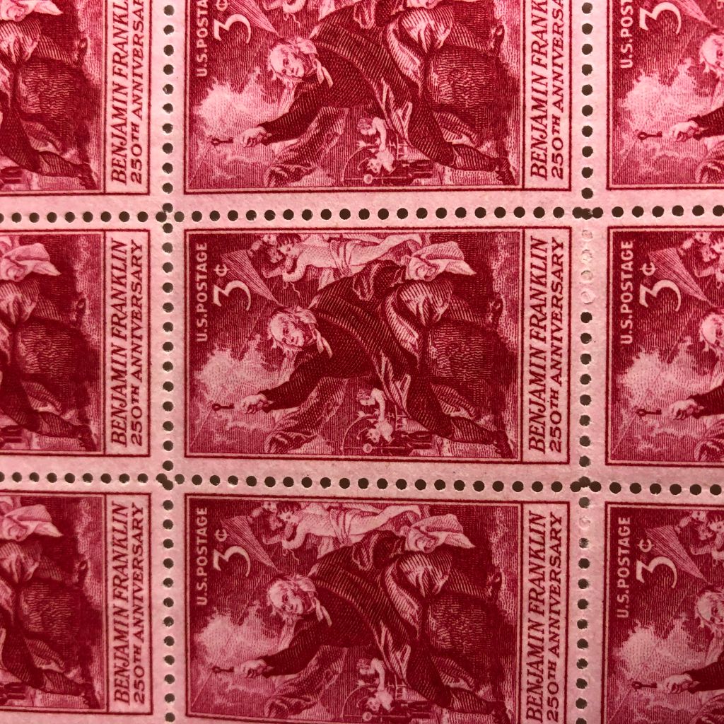 Mint State Collector's Uncut Sheet of Stamps — photo 1