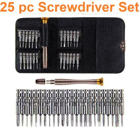 25 PC iPhone, Mac, Smartphone Screwdriver Repair Set