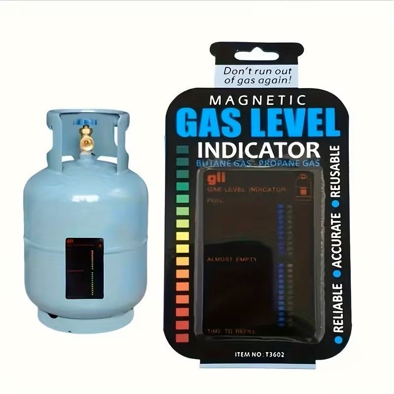 Magnetic Gas Level Indicator for Propane& Butane LPG Cylinders- Temperature Measurement Stick for RVs and Trailers, No Battery Required — photo 1