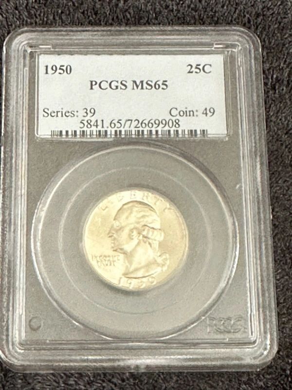 PCGS 1950 25C MS65 - photo 1