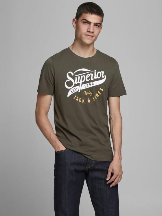 Jack Jones Men's Logo Graphic T-Shirt Large — photo 1