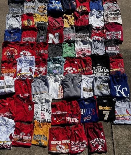 LOT OF 50 Mixed Sports Apperal MLB NFL NBA Etc Retail $1500.00 — photo 1