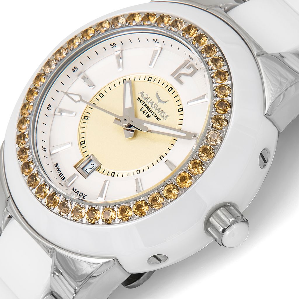 AQUASWISS SeaStar Semi-Precious Ladies Watch (Brand New) Retails at $1,495.00 — photo 1