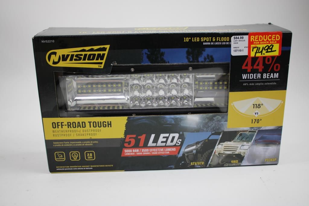 Nvision 10" LED Spot & Flood Light Combination Light Bar - photo 1