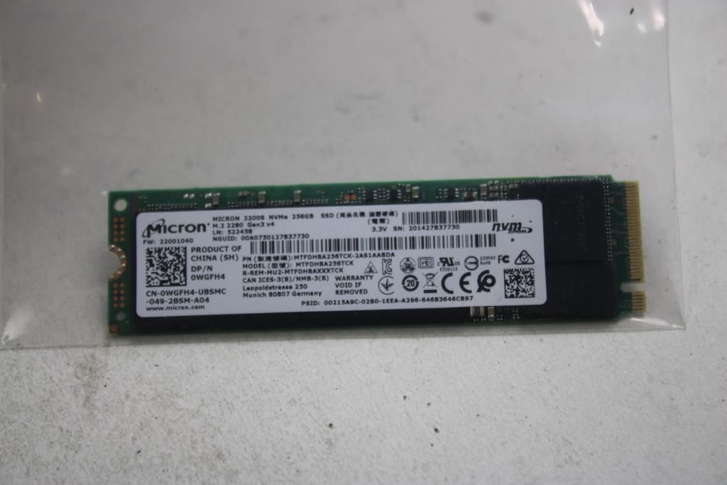Micron 256 GB Solid-State Drive - photo 1