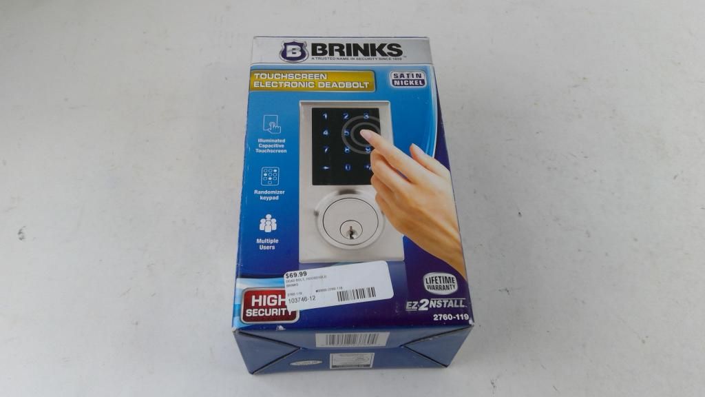 Brinks Touchscreen Electronic Deadbolt - photo 1
