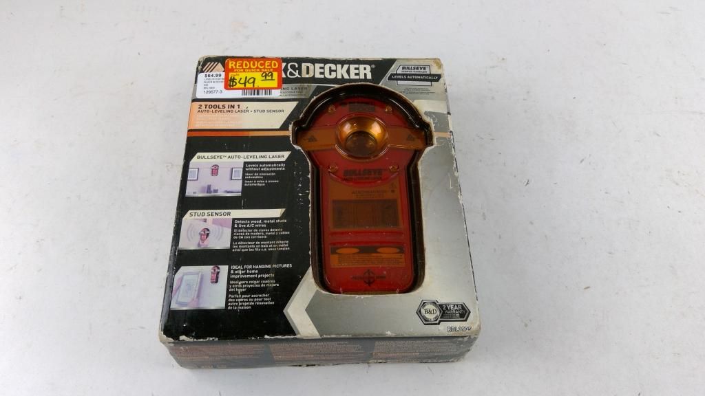 Black & Decker Auto Leveling Laser / Stud Sensor - photo 1