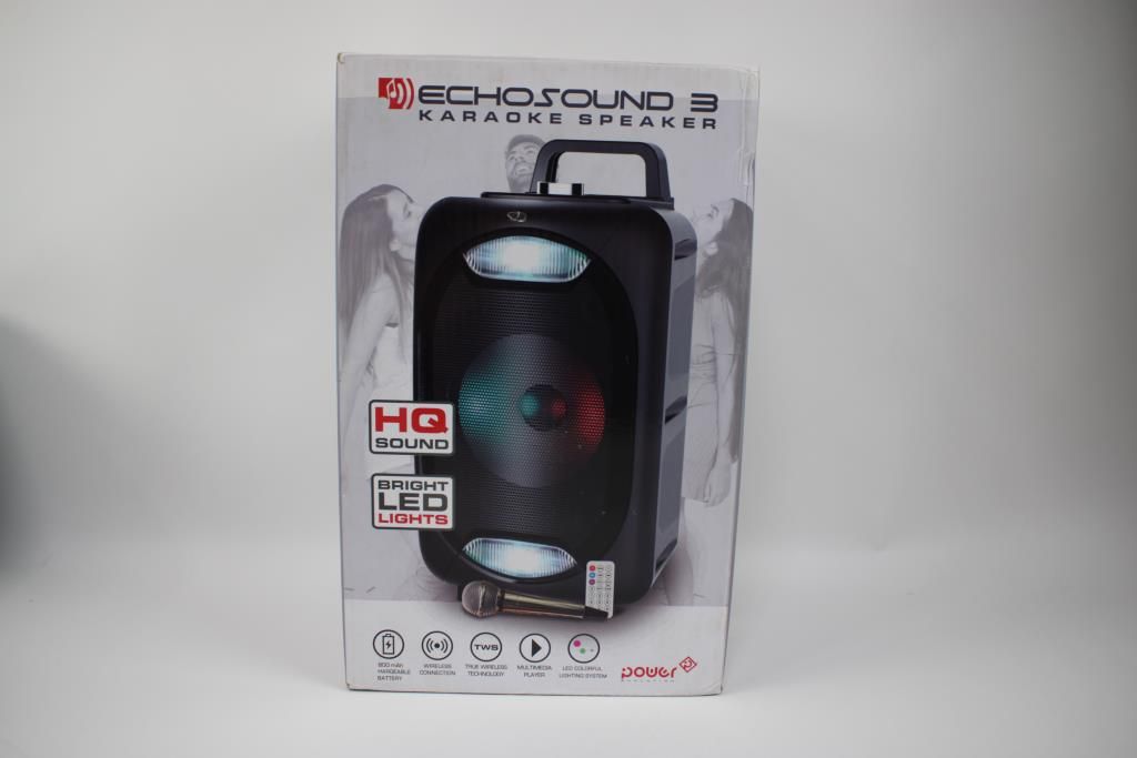 Echosound 3 Karaoke Speaker, Bright Led Lights - photo 1