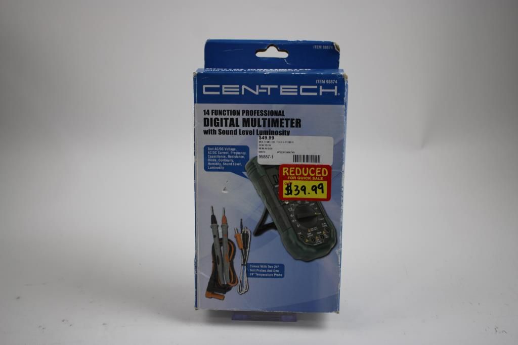 Cen-Tech 14-Function Digital Multimeter With Sound Level Luminosity - photo 1