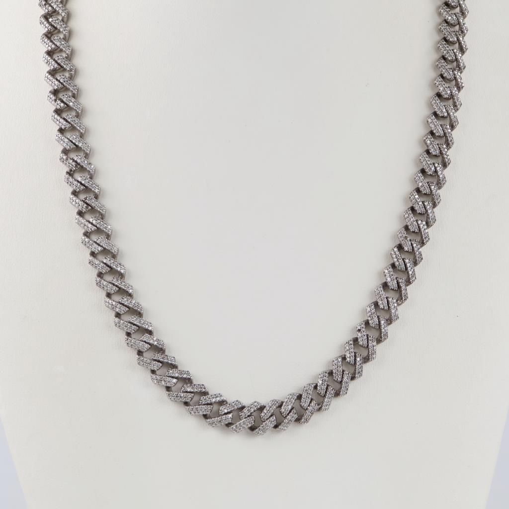 Sterling Silver Clear Stone Necklace - photo 1