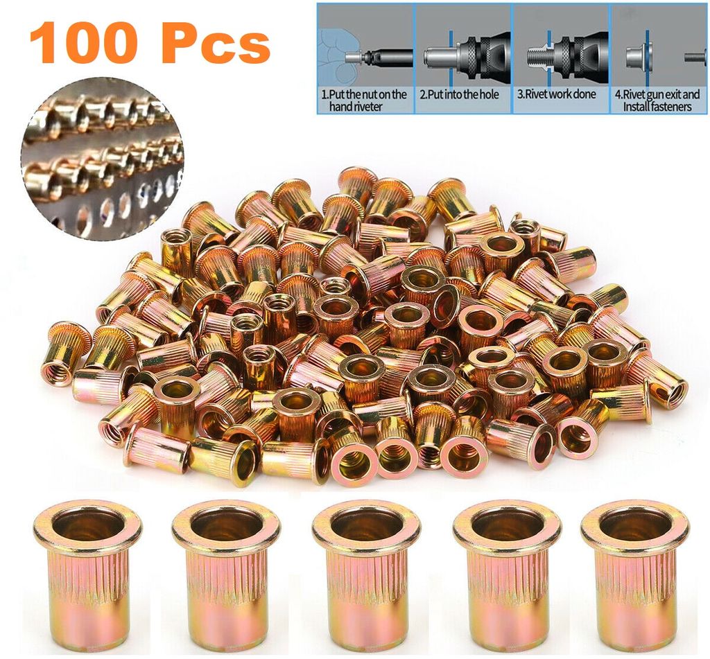 100 pc Carbon Steel Rivets - photo 1