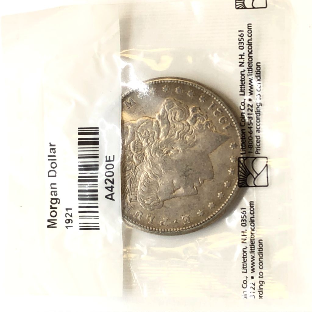Graded Littleton Morgan Silver Dollar 1921 - photo 1