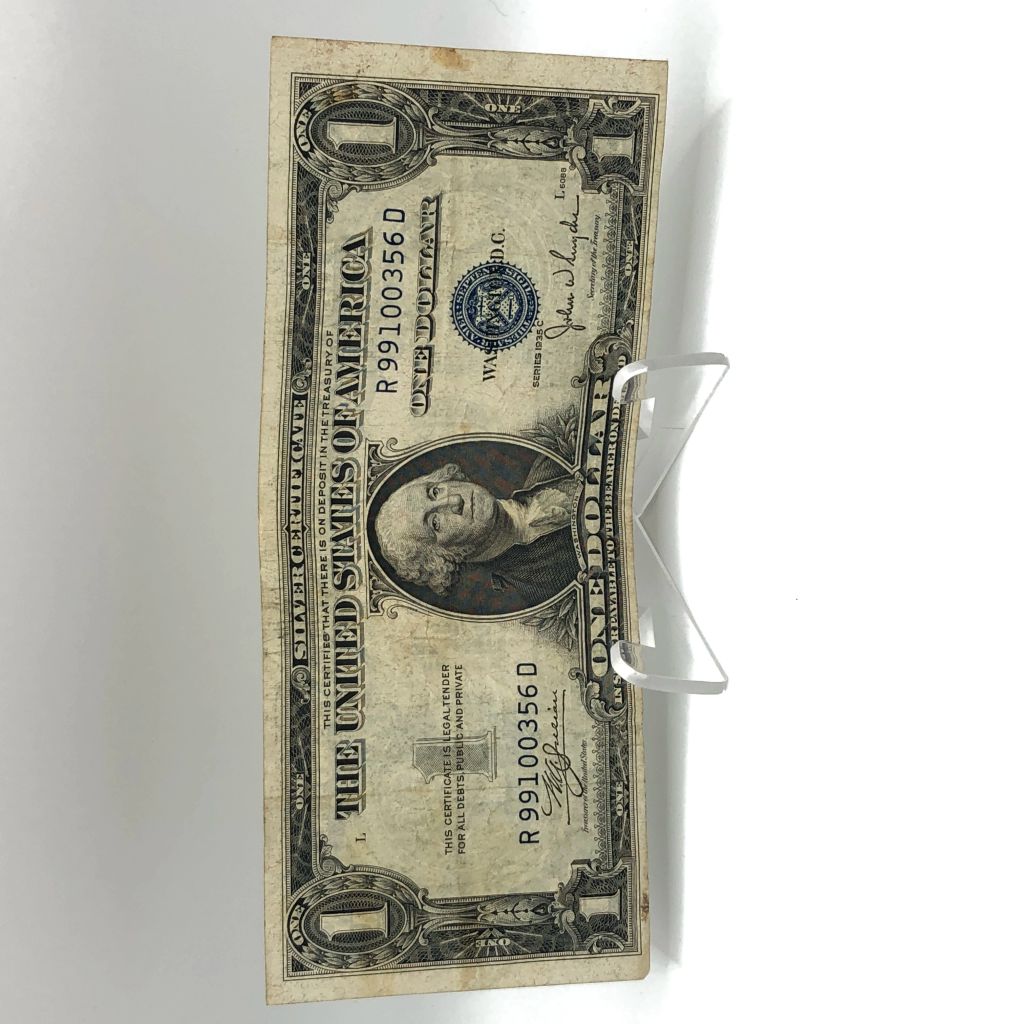 1935 Silver Certificate High Grade Missing in God We Trust — photo 1