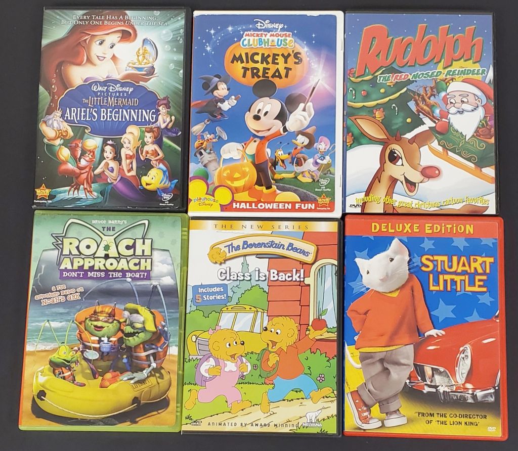 Disney Classic DVD Collection - Set of 6 Animated Movies VG Condition - photo 1