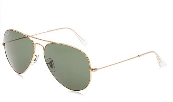 Rayban Aviator Sunglasses - 3026 - Gold Frame / Mirror Green Lens - photo 1