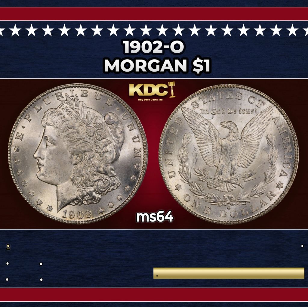1902-o Morgan Dollar $1 Grades ms64 — photo 1