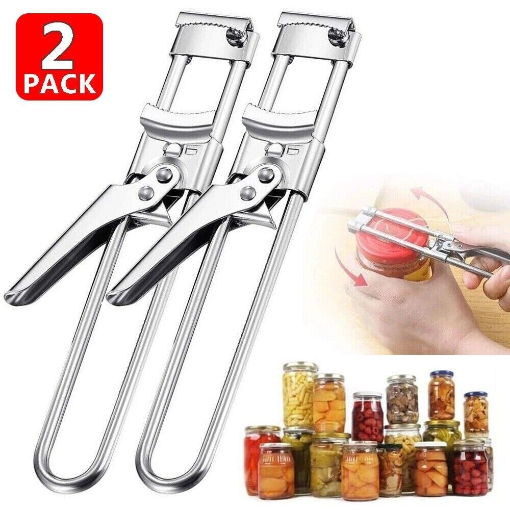 2 Pc Adjustable Stainless Steel Jar Openers - photo 1