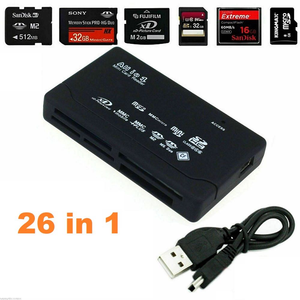 26 in 1 High Speed USB Memory Card Reader - photo 1