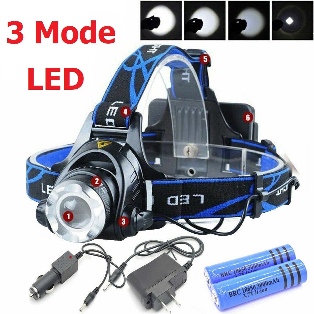 12000LM Rechargeable LED Tactical Headlamp - photo 1