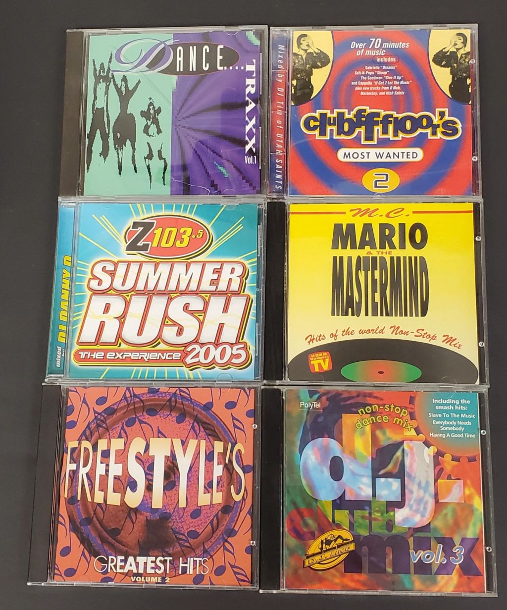 6 Dance & Club Compilation CDs - Dance Traxx, Z103 Summer Rush 2005, Clubfloors, M.C. Mario VG - photo 1