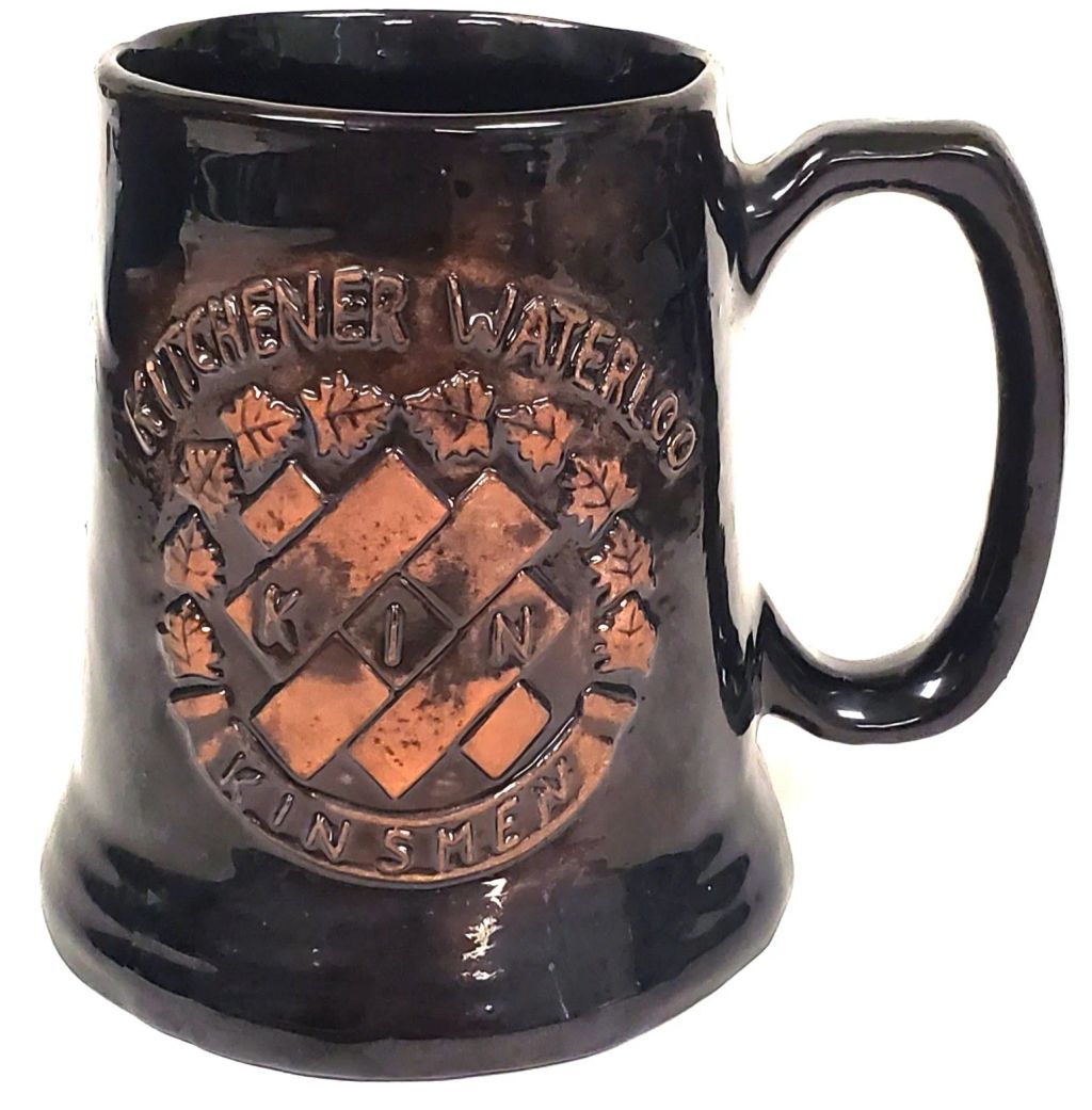 Vintage 1972 Kinfest Kinsmen Mug Kitchener-Waterloo Royal Canadian Art Pottery - photo 1