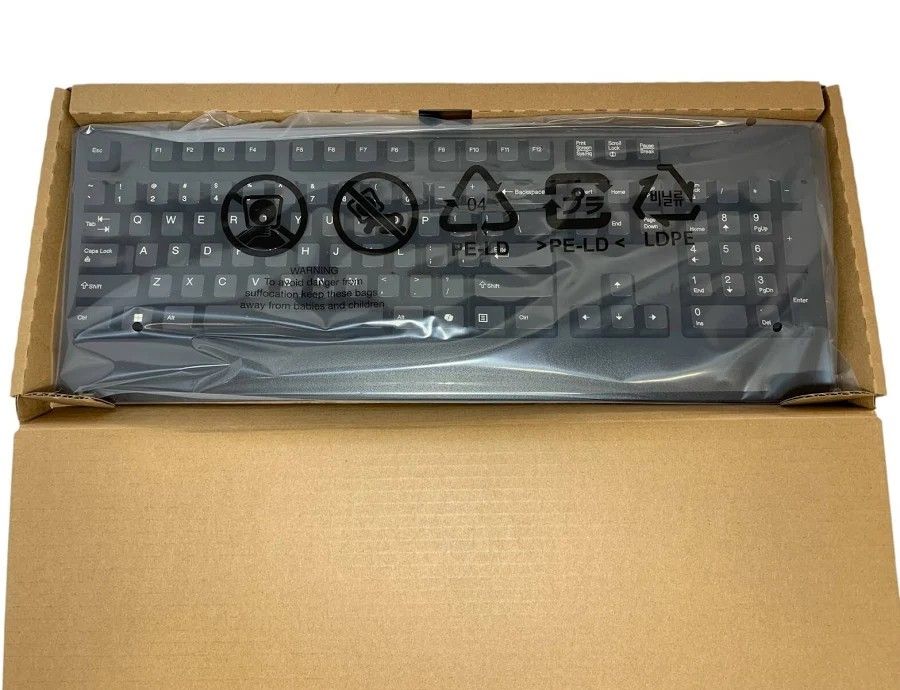 Black Lenovo Wired Usb Ai Desktop Keyboard 1psd51p47999 - photo 1