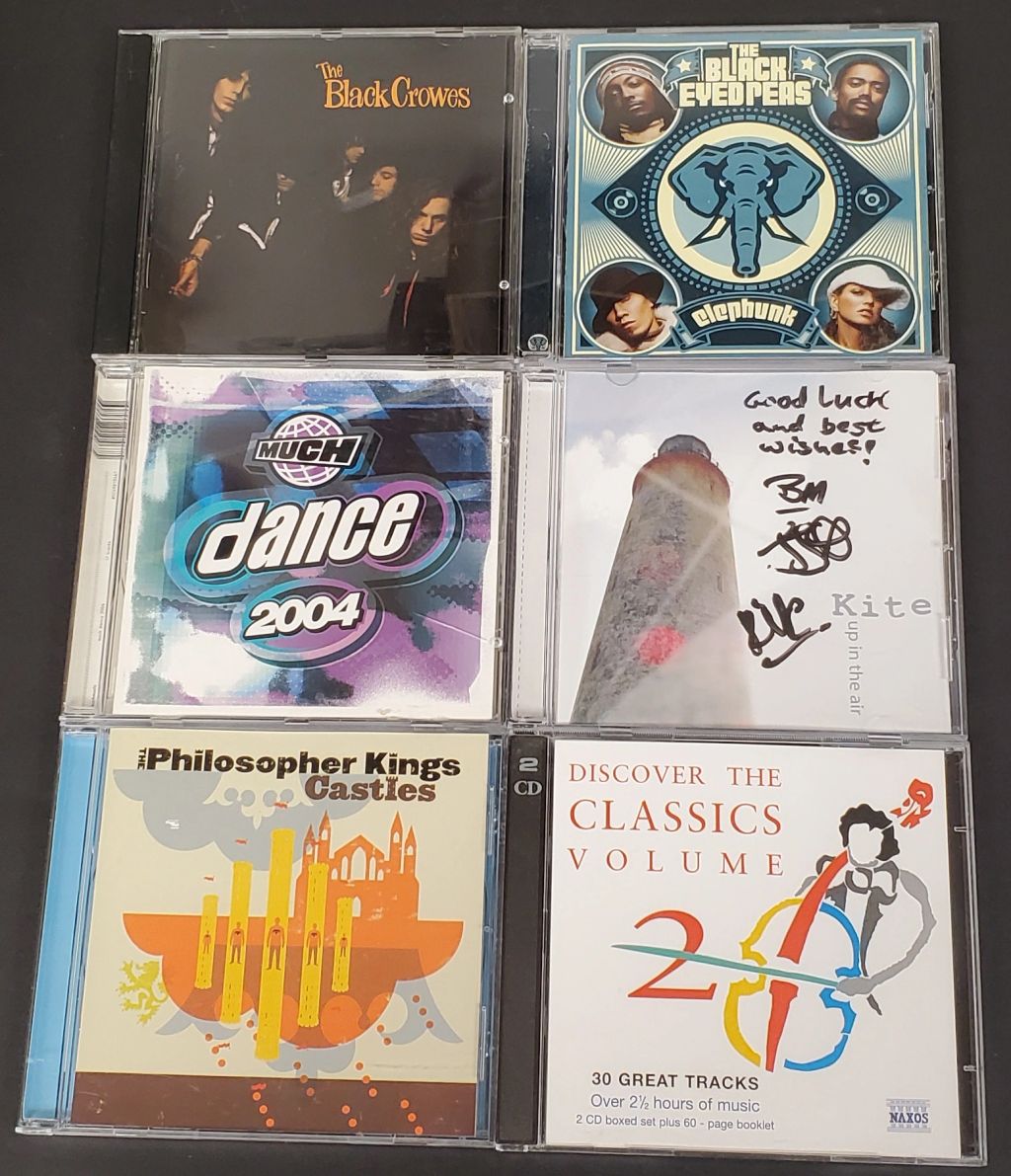 Lot of 6 Mixed Music CDs - The Black Crowes, Black Eyed Peas, Much Dance 2004+ VG - photo 1