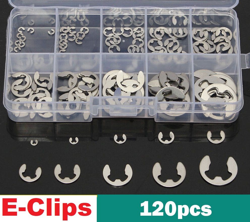120 Pc. Assorted E Clips - C Circlips - photo 1