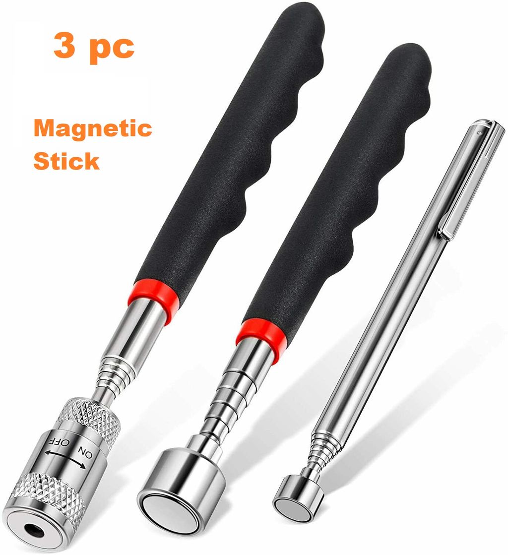 3 pc Telescopic Magnetic LED Pick Up Rods - photo 1