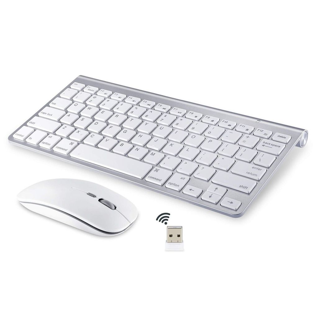 Wireless Keyboard / Mouse Combo Compatible with MacBook & Windows PC's - photo 1
