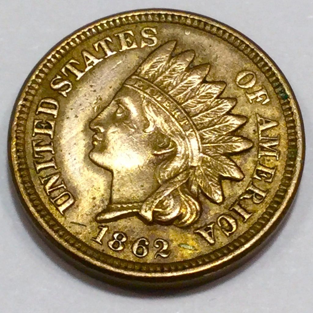 1862 Indian Head Penny Beautiful High Grade Coin Rare Date - photo 1