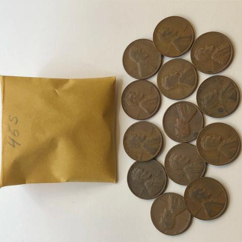 1945 S Group of Lincoln Wheat Cents