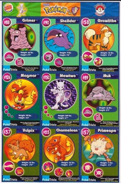 1999 Pokemon Master Trainer Collector Set Uncut 9 Card Sheet #1 - photo 1