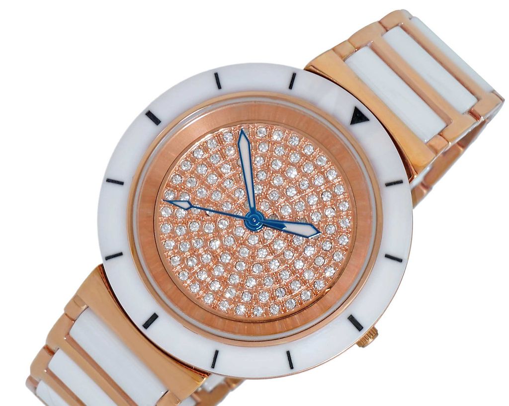 ONISS Ladies, White High-tech Ceramic and Stainless Steel Case and Band, Rose tone (MSRP: $550.00) - photo 1
