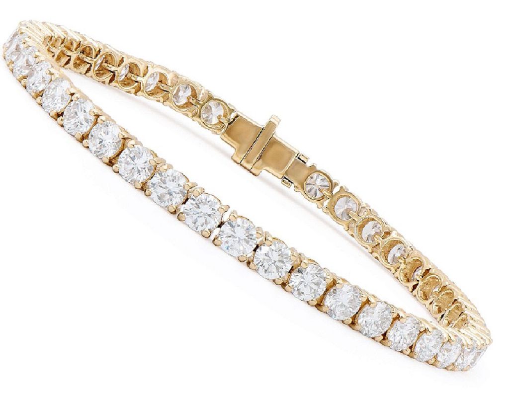 New! 5.65 Ctw IGI Certified E-F VVS Lab Diamond 14K Designer Tennis Bracelet MSRP $18,875 - photo 1
