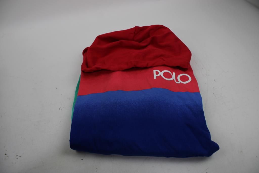 Ralph Lauren Polo Multi-Colored Blue/Red/Green Hoodie, Large - photo 1