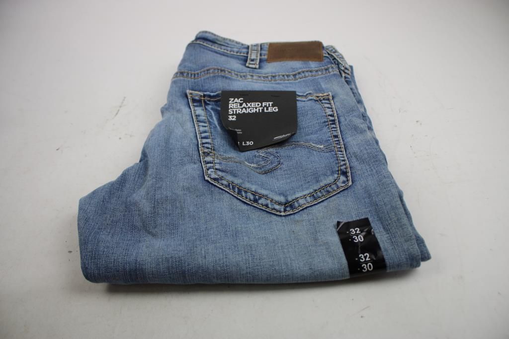 Silver Jeans Zac Relaxed Fit Straight Leg, W32xL30 - photo 1