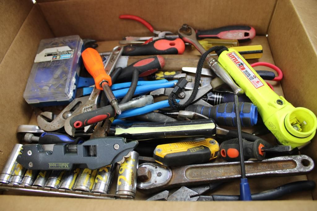 Mixed Tool Lot - Stanley Wrench, Kobalt Bit Driver, And More - photo 1